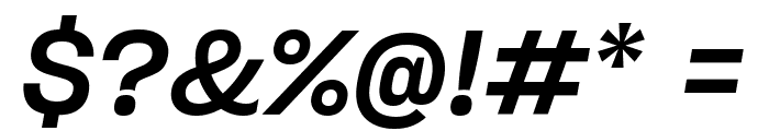 Sharp Grotesk Medium Italic 20 Regular Font OTHER CHARS