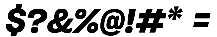 Sharp Grotesk SmBold Italic 20 Regular Font OTHER CHARS