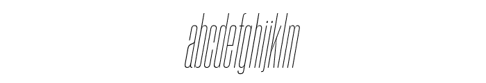 Sharp Grotesk Thin Italic 05 Regular Font LOWERCASE