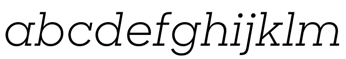 Sharp Slab Italic Font LOWERCASE