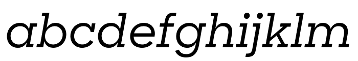 Sharp Slab Medium Italic Font LOWERCASE