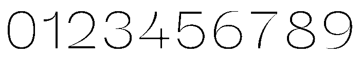 Sharphy ExtraLight Font OTHER CHARS
