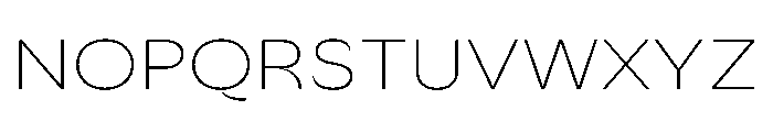 Sharphy ExtraLight Font UPPERCASE