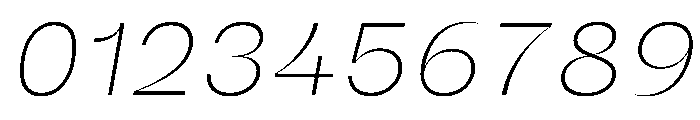 Sharphy ExtraLightItalic Font OTHER CHARS