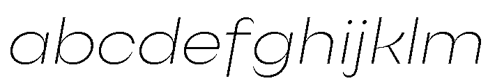 Sharphy ExtraLightItalic FONT