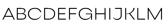Sharphy Light Font UPPERCASE