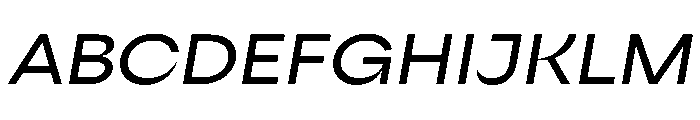 Sharphy MediumItalic Font UPPERCASE