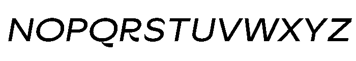 Sharphy MediumItalic Font UPPERCASE
