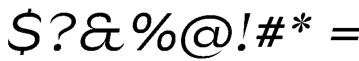 Sharphy RegularItalic Font OTHER CHARS
