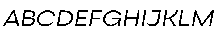 Sharphy RegularItalic Font UPPERCASE