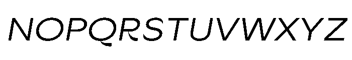 Sharphy RegularItalic Font UPPERCASE