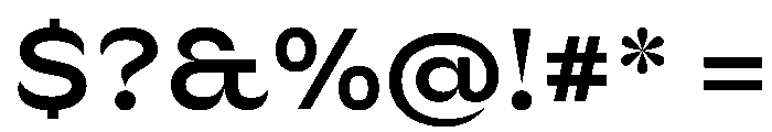 Sharphy SemiBold Font OTHER CHARS