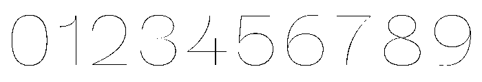 Sharphy Thin Font OTHER CHARS