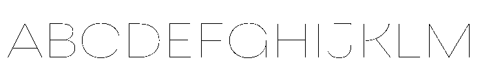 Sharphy Thin Font UPPERCASE