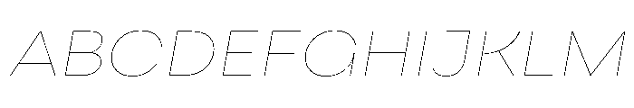Sharphy ThinItalic Font UPPERCASE