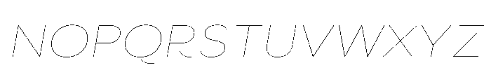 Sharphy ThinItalic Font UPPERCASE