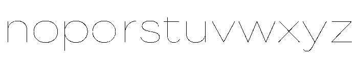 Sharphy Thin Font LOWERCASE