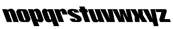 ShearCYR CondensedBackslant20 Instance Font LOWERCASE