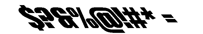 ShearCYR CondensedBackslant40 Instance Font OTHER CHARS