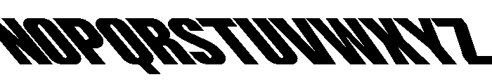 ShearCYR CondensedBackslant40 Instance Font UPPERCASE
