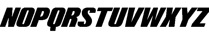 ShearCYR CondensedSlant20 Instance Font UPPERCASE