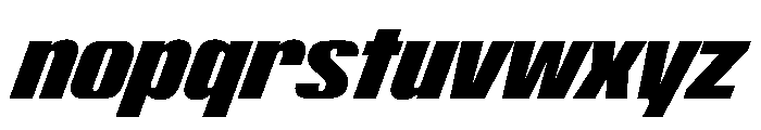 ShearCYR CondensedSlant20 Instance Font LOWERCASE