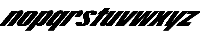 ShearCYR CondensedSlant40 Instance Font LOWERCASE