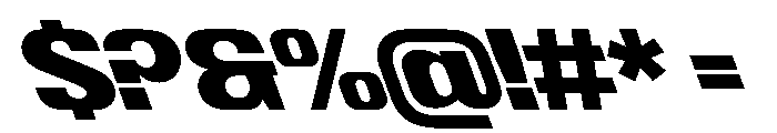 ShearCYR ExpandedBackslant20 Instance Font OTHER CHARS