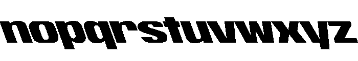 ShearCYR ExpandedBackslant20 Instance Font LOWERCASE