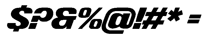 ShearCYR ExpandedSlant20 Instance Font OTHER CHARS