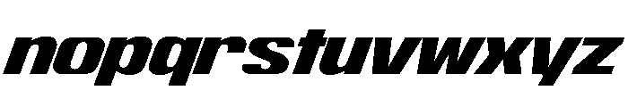 ShearCYR ExpandedSlant20 Instance Font LOWERCASE