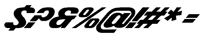ShearCYR ExpandedSlant40 Instance Font OTHER CHARS