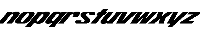 ShearCYR ExpandedSlant40 Instance Font LOWERCASE