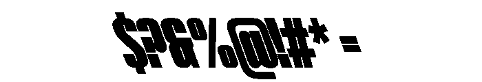 ShearCYR ExtraCondensedBackslant20 Instance Font OTHER CHARS