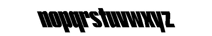 ShearCYR ExtraCondensedBackslant20 Instance Font LOWERCASE