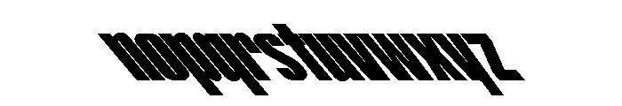 ShearCYR ExtraCondensedBackslant40 Instance Font LOWERCASE