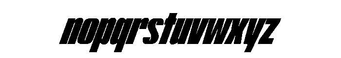 ShearCYR ExtraCondensedSlant20 Instance Font LOWERCASE