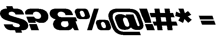 ShearCYR ExtraExpandedBackslant20 Instance Font OTHER CHARS