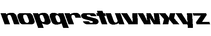 ShearCYR ExtraExpandedBackslant20 Instance Font LOWERCASE