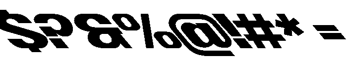 ShearCYR ExtraExpandedBackslant40 Instance Font OTHER CHARS
