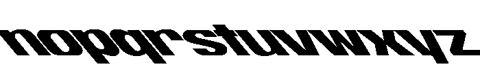 ShearCYR ExtraExpandedBackslant40 Instance Font LOWERCASE