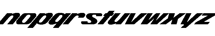 ShearCYR ExtraExpandedSlant40 Instance Font LOWERCASE