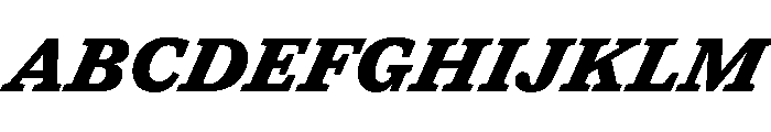 Shinka BlackItalic Font UPPERCASE