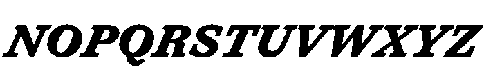 Shinka BlackItalic Font UPPERCASE
