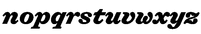 Shinka BlackItalic Font LOWERCASE