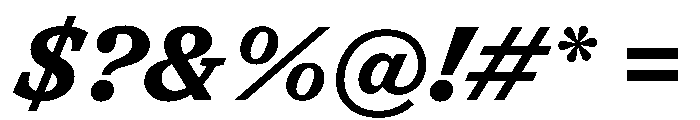 Shinka BoldItalic Font OTHER CHARS