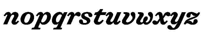 Shinka BoldItalic Font LOWERCASE
