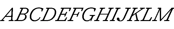 Shinka LightItalic Font UPPERCASE