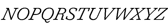 Shinka LightItalic Font UPPERCASE
