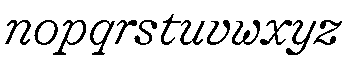 Shinka LightItalic Font LOWERCASE